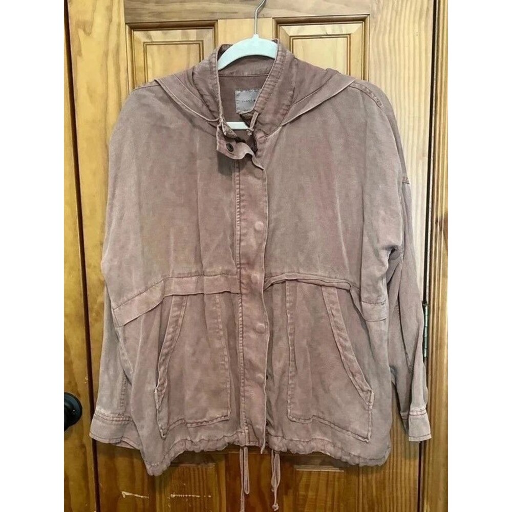 Lucky Brand blush pink hooded jacket Med